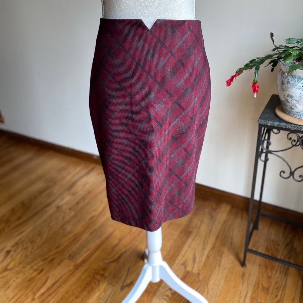 Express plaid pencil skirt